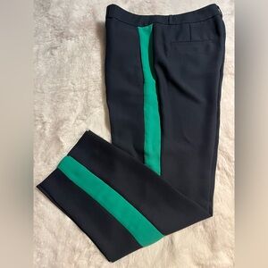 Elegant women Black and Green Dress Pants